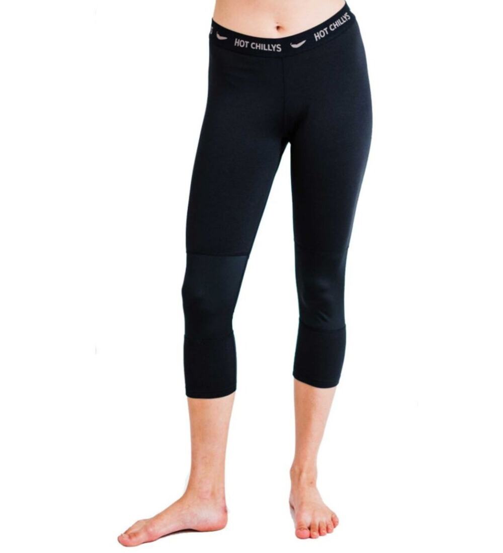 HOT CHILLYS Women's Premiere Capri Tight Medium Black Micro-Elite Chamois NWT